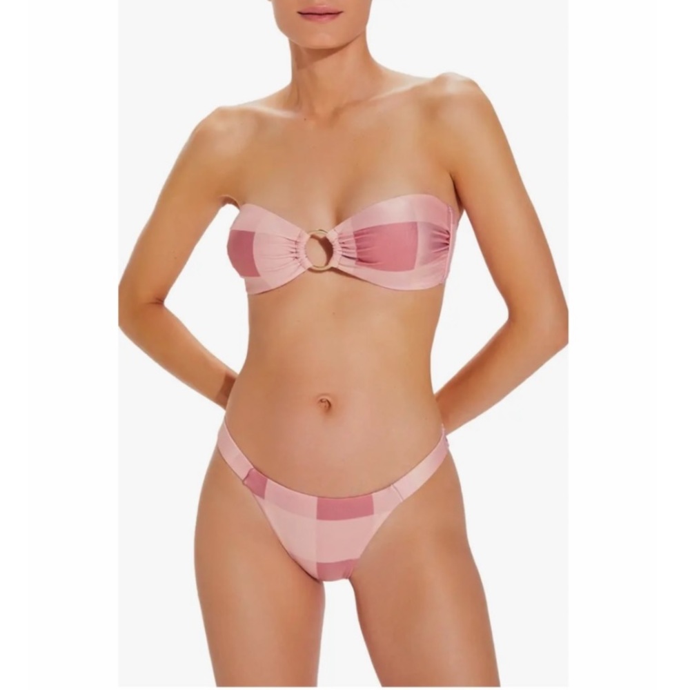 ViX Swimwear Pink Evie Duchese Greta Two-Piece Bikini